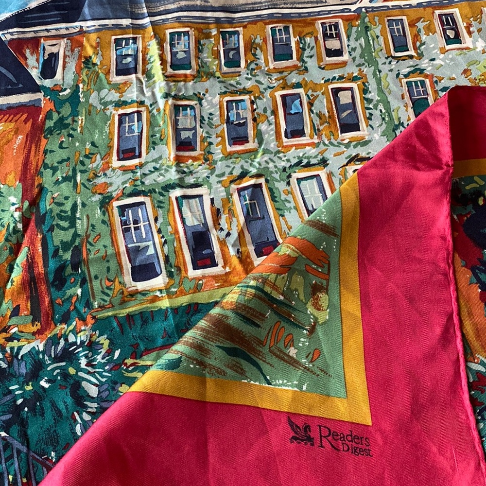 Reader's Digest Painted Image Scarf